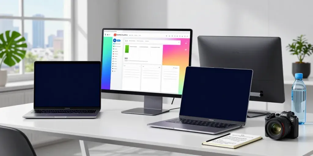 SEO strategist showcasing instant indexing metrics in a modern workspace
