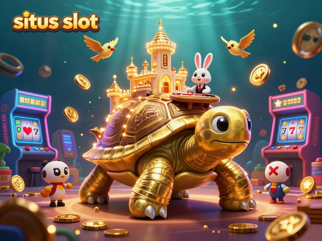 Experience thrilling gameplay at situs slot with a vibrant scene of 3D characters and exciting slot elements.