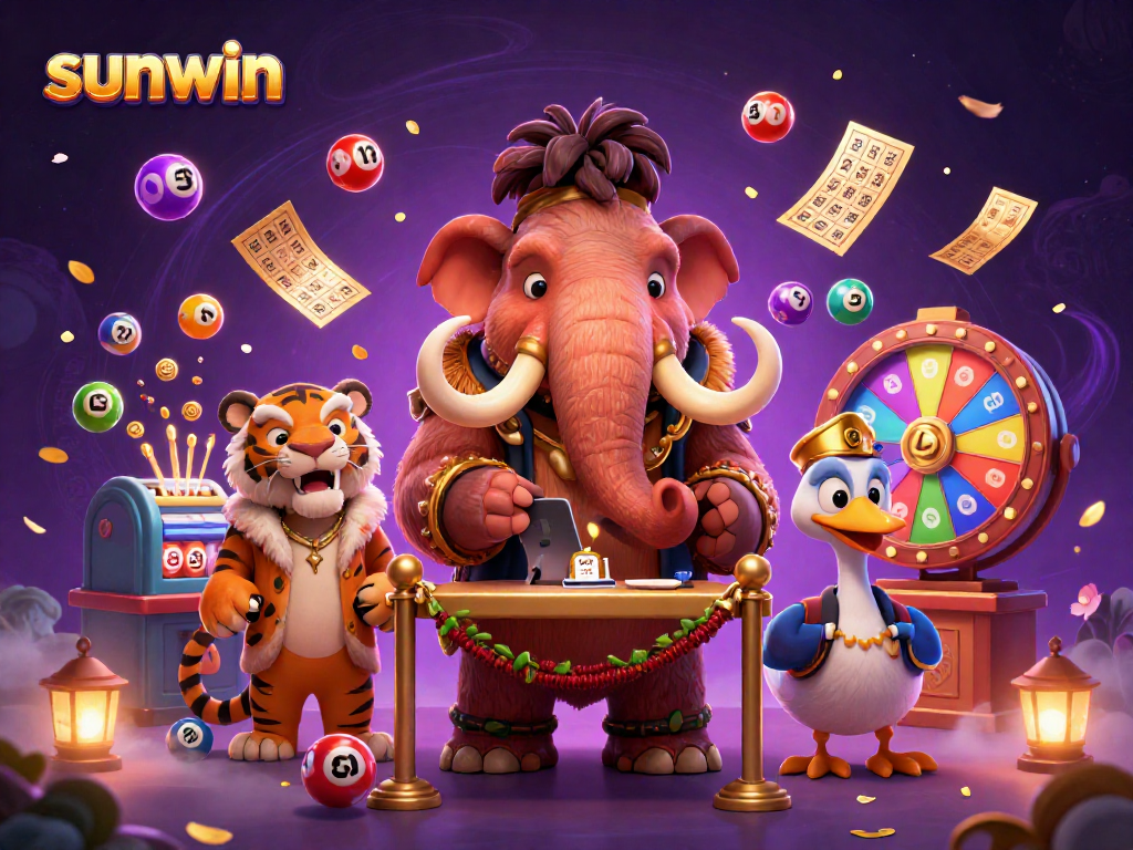Join the excitement at sunwin with our whimsical, vibrant casino characters welcoming you!