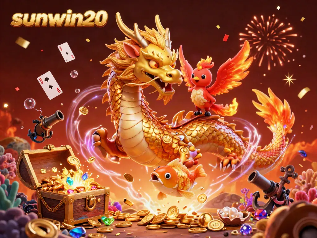 Experience excitement at sunwin20 with dynamic casino game elements, showcasing a vibrant scene.