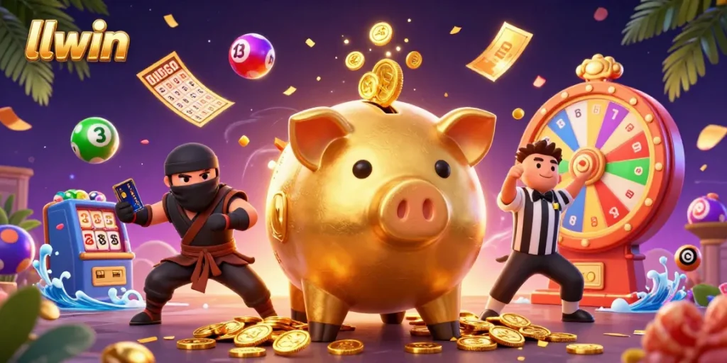 llwin showcases dynamic casino fun with colorful elements and engaging characters