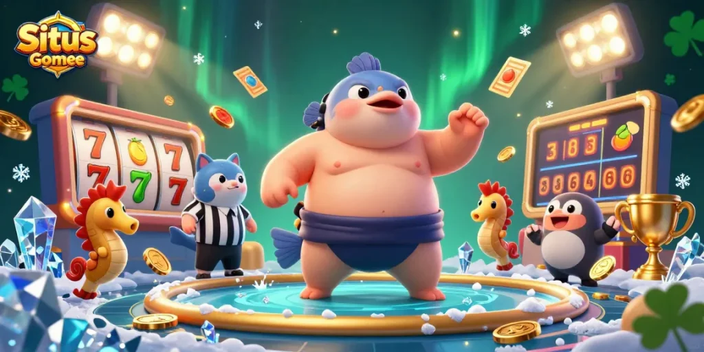 Experience thrill and excitement at Situs Game Online with vibrant casino elements and characters.
